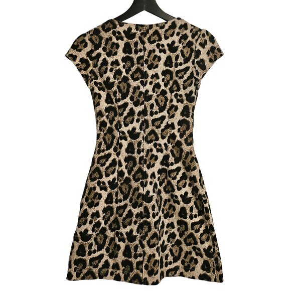 FASHION NOVA Leopard Print Bustier Button Down Denim Dress Size X-Small - Picture 2 of 9